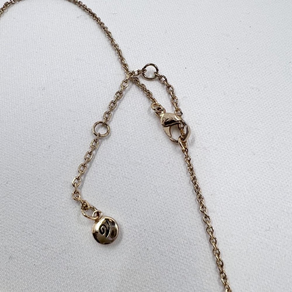 Happiness Is Being A Mom Handwritten Pendant Gold Tone 16” Adjustable Necklace - Picture 6 of 6
